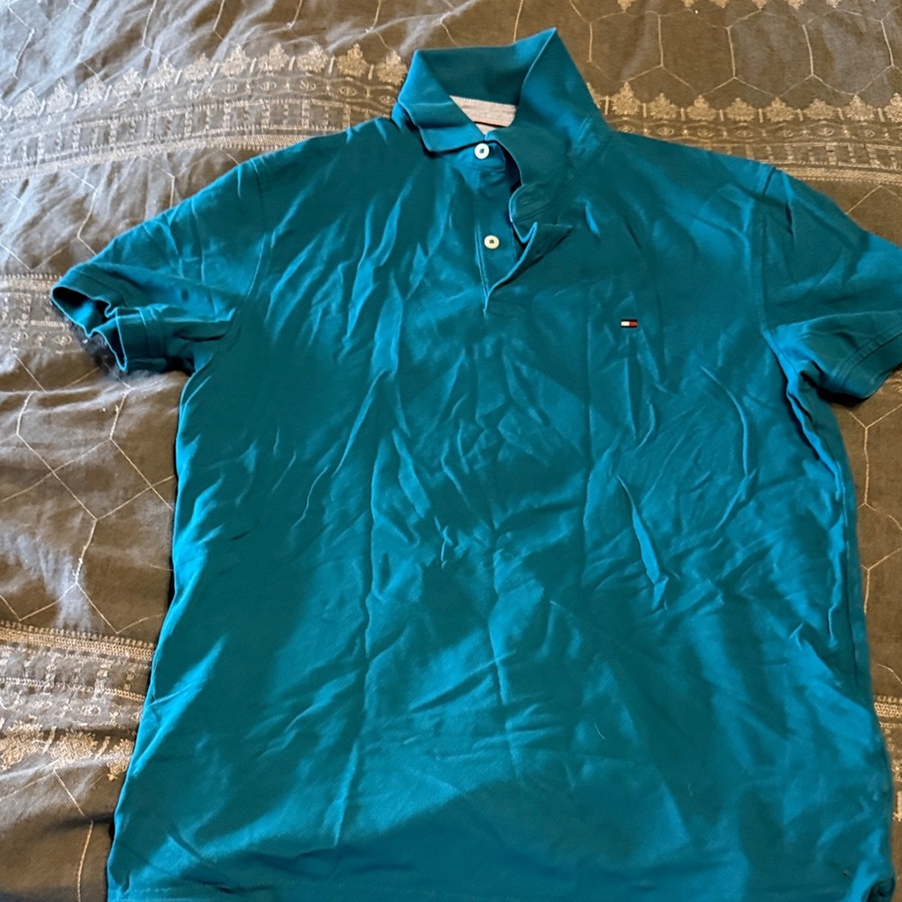 Tommy Hilfiger Turquoise Polo Shirt